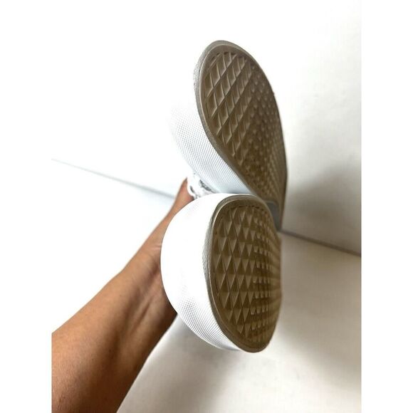 VANS Black White Floral Canvas Skater Shoes Men's 10.5 Low Top Lace Up Womens 12 - Picture 7 of 11